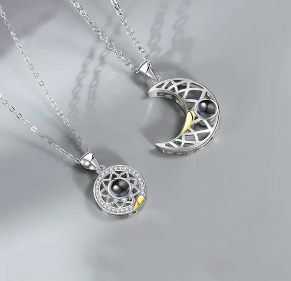 Collar de Pareja Sol y Luna